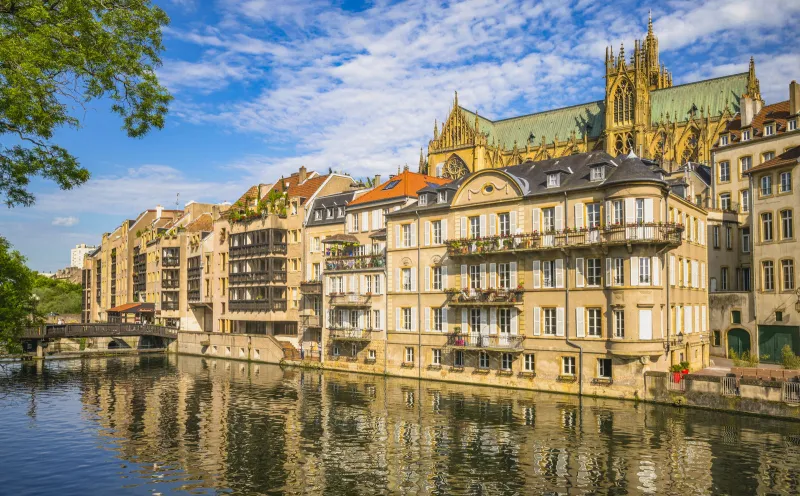 The Saint-Etienne Cathedral in Metz