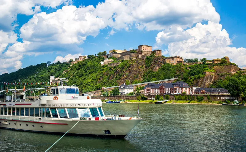 The Ehrenbreitstein Fortress in Koblenz