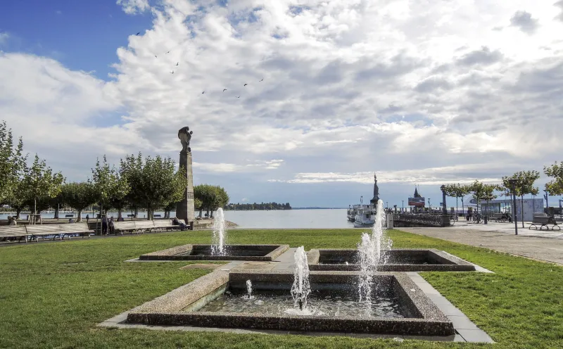 At Constance harbor