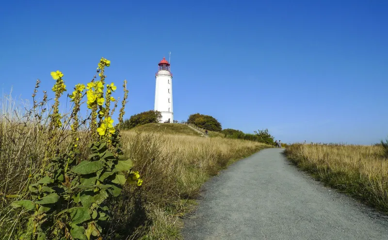 Dornbusch lighthouse on the island of Hiddensee