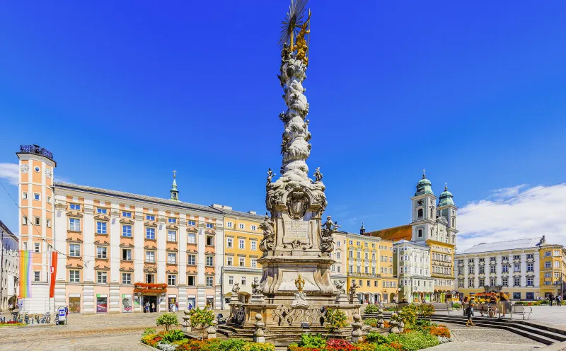 Linz, Main Square, Holy Trinity Column