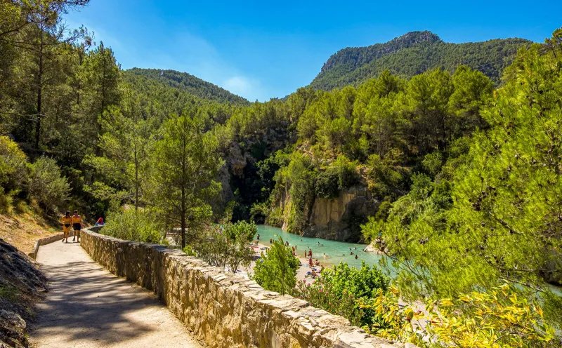 The thermal springs of Montanejos