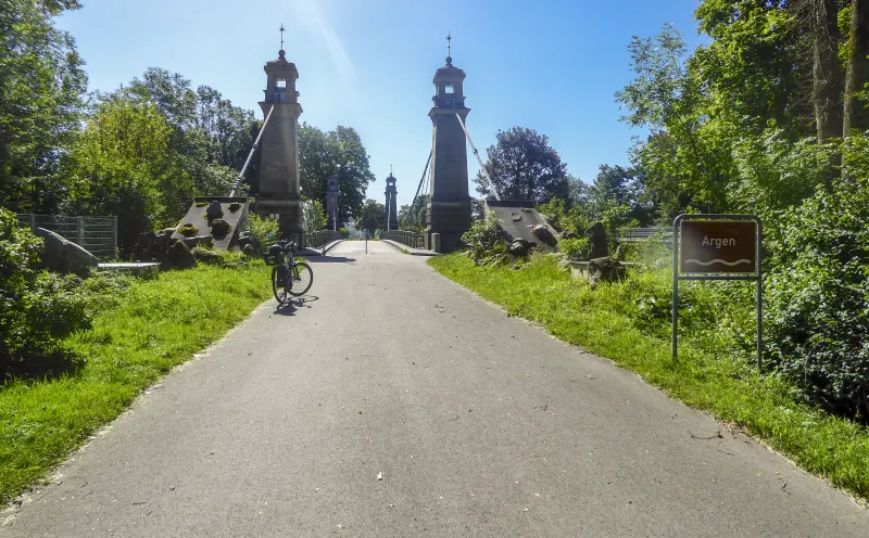 Hanging bridge over the Argen, Kressbronn