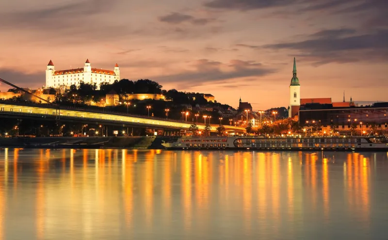 View of the Pressburg in Bratislava