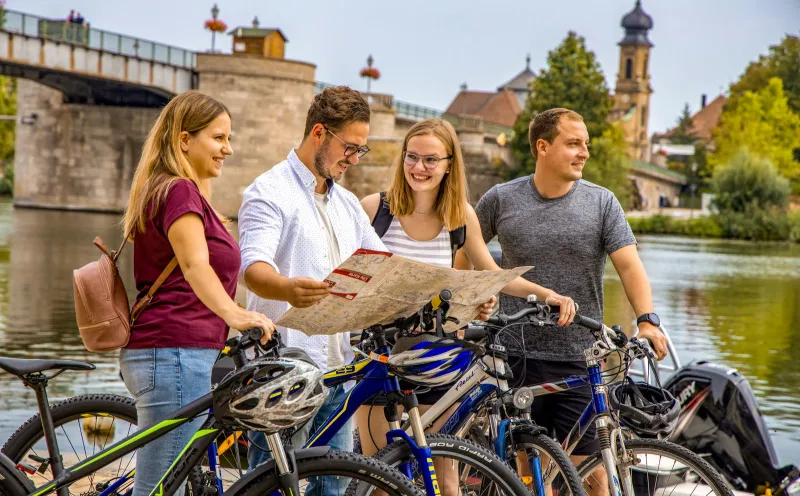 Kitzingen, tour planning, cyclists