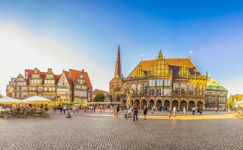 The town hall square in Bremen