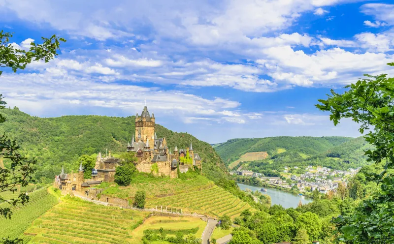 The more than 1000 years old Cochem Imperial Castle