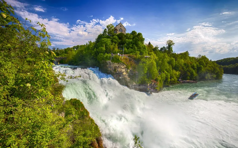 The Rhine Falls near Schaffhausen