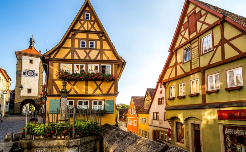 Plönlein Old Town Rothenburg ob der Tauber