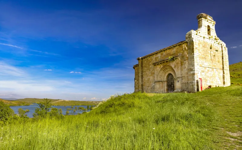 Santa Eulalia at the Aguilar de Campoo reservoir