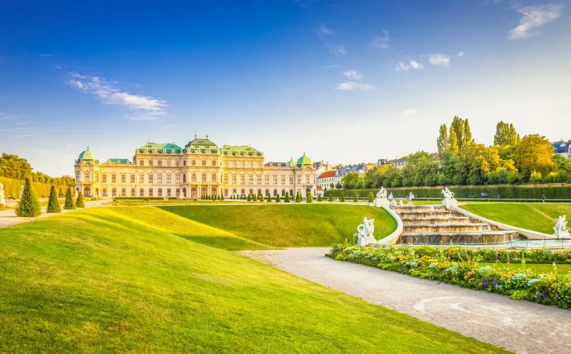 The Belvedere Palace in Vienna