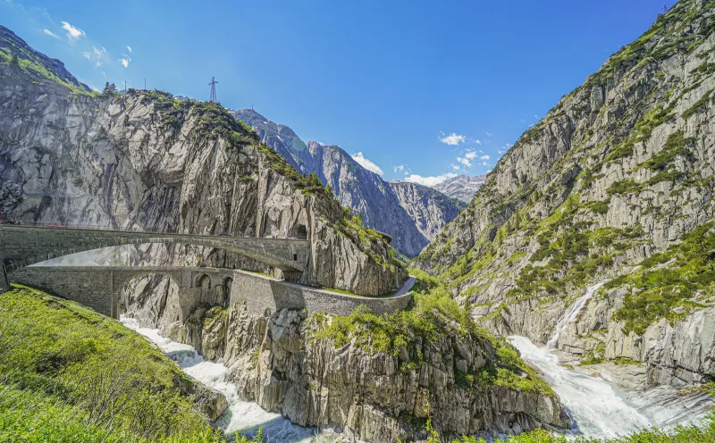 Schöllenen Gorge on the Gotthard Pass