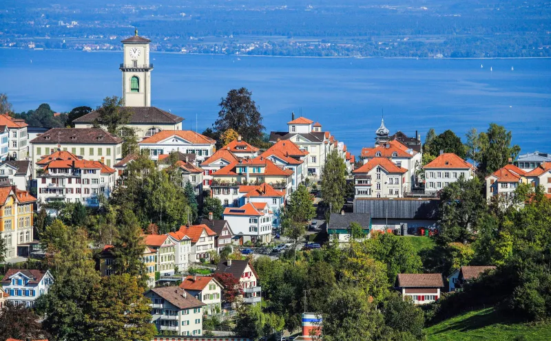 Heiden in the Appenzell region, overlooking Lake Constance
