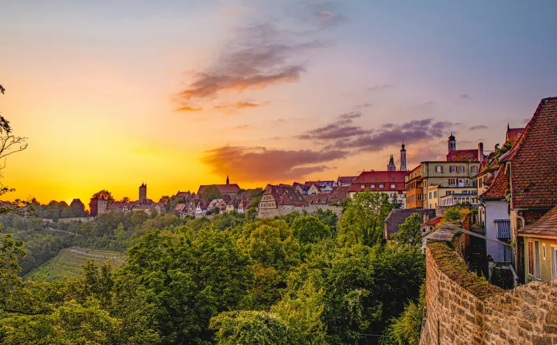 Sunset over Rothentburg