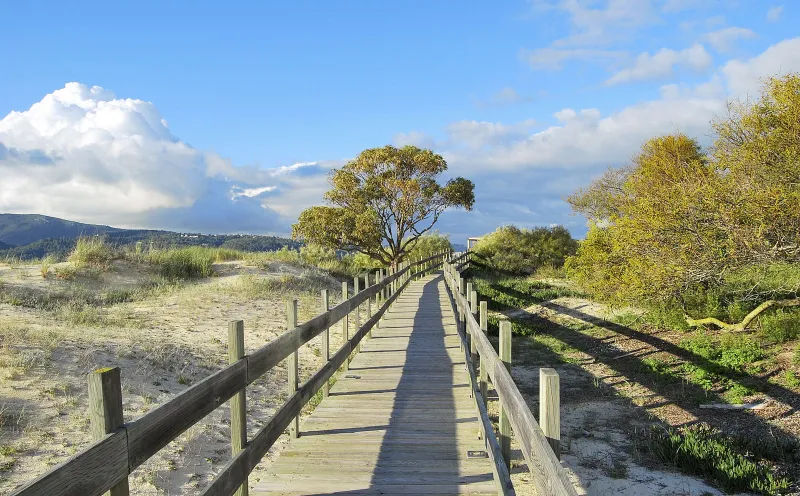 Beach near Moledo on the way to Caminho