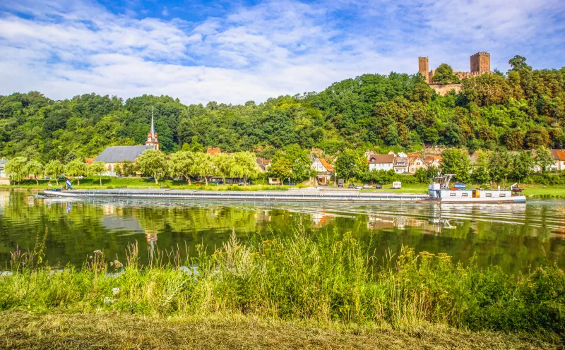 Stadtprozelten, Heneburg, river, landscape
