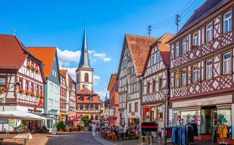Lohr am Main, old town, city center