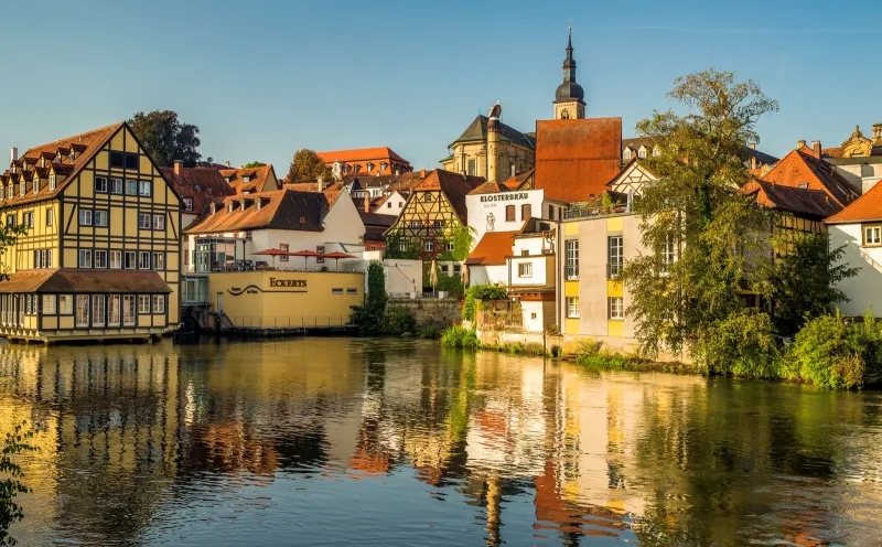 Bamberg, river, old town