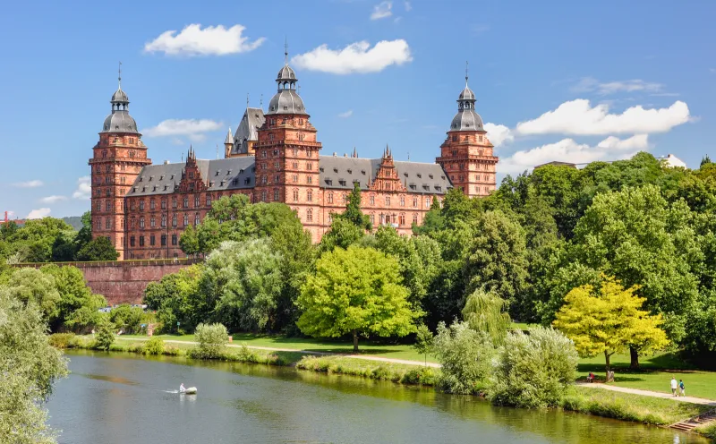 Aschaffenburg, Johannisburg Castle, Main River
