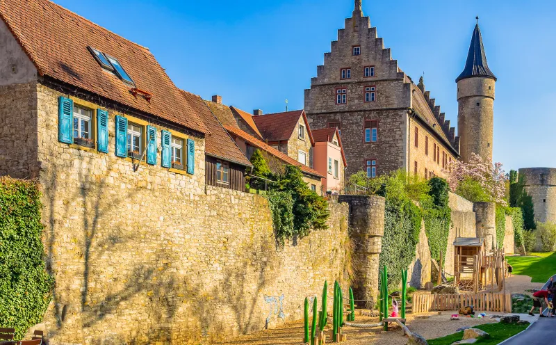 Ochsenfurt, old town, playground