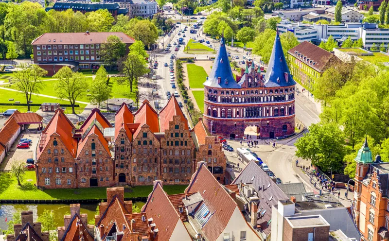 View of the Lübeck Holsten Gate