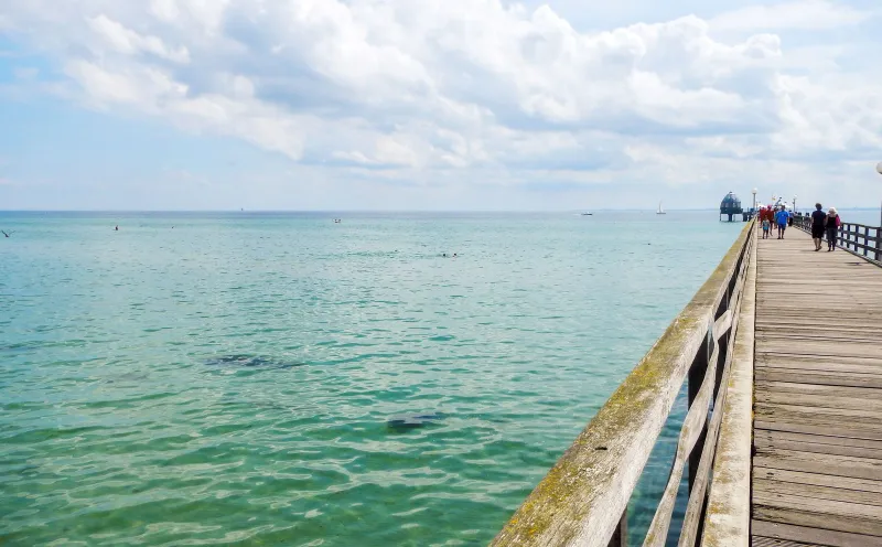 The 300m long pier near Grömlitz