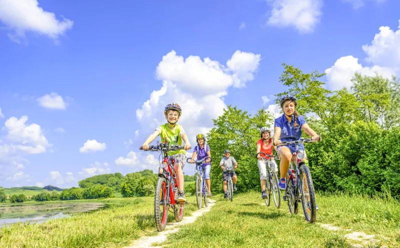 Cycling trip along the river