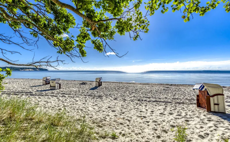 Mönchgut peninsula - beach in Lobbe 