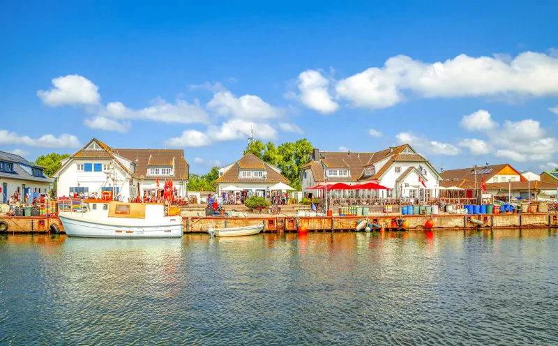Harbor of Vitte on Hiddensee