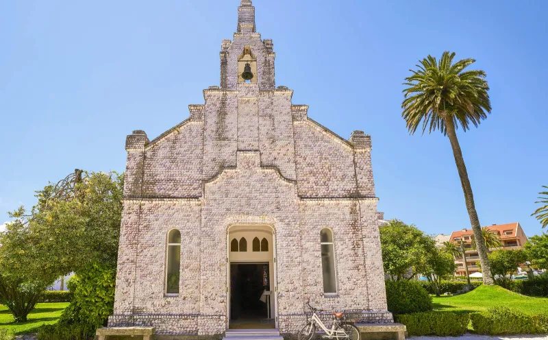 Church made of shells on La Toja