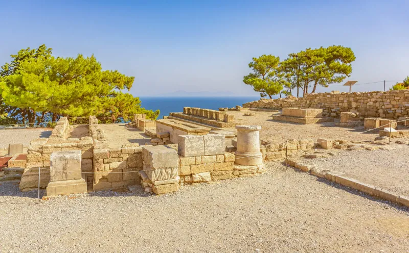 Excavation site in Kamiros