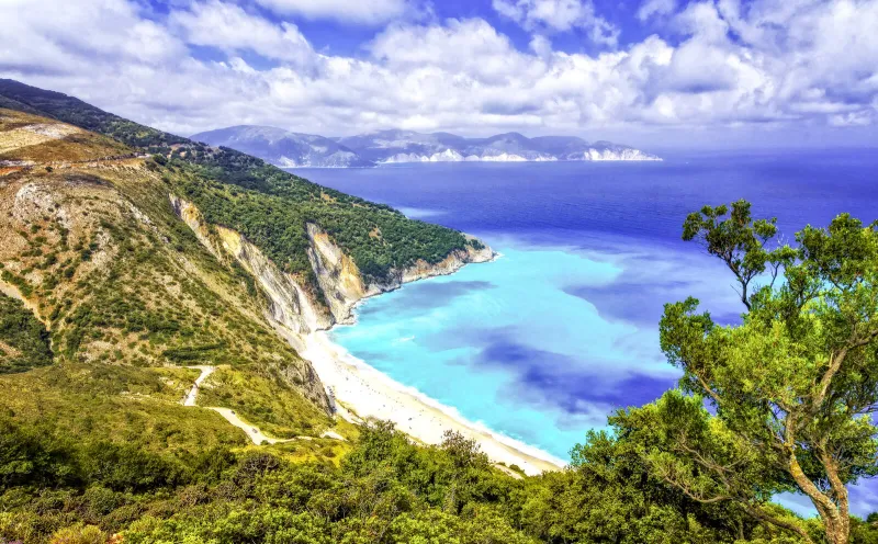 View of Myrtos Beach