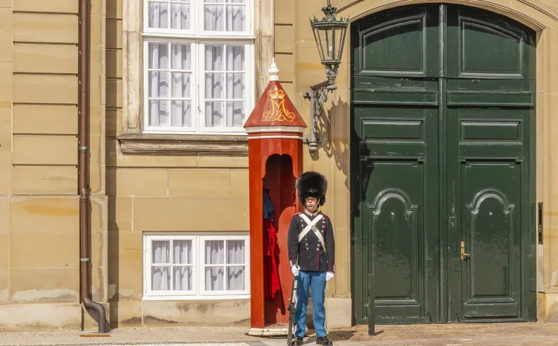 Royal Life Guards at Amalienborg Palace