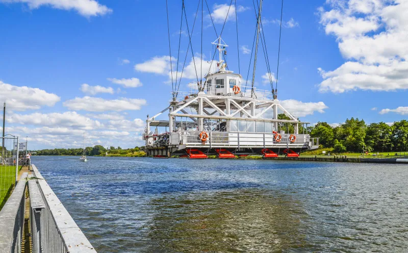 Transporter bridge near Rendsburg