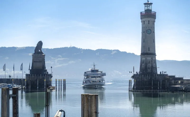 Travel report: Short vacation by bike around Lake Constance, Lindau, harbour