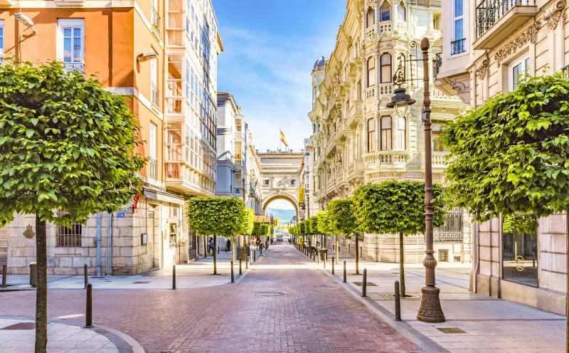 Old town of Santander