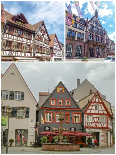 Top left: Schiltach; top right: Wolfach; bottom: Offenburg