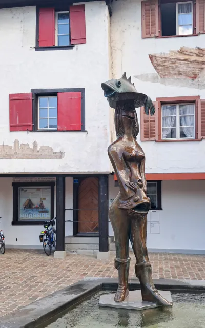 At the Fish Market Square in Arbon