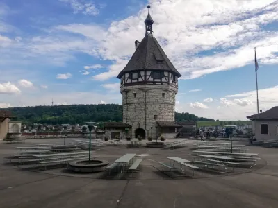 At the Munot fortress in Schaffhausen