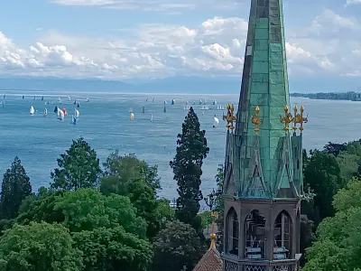 Lake Constance from the tower of the cathedral