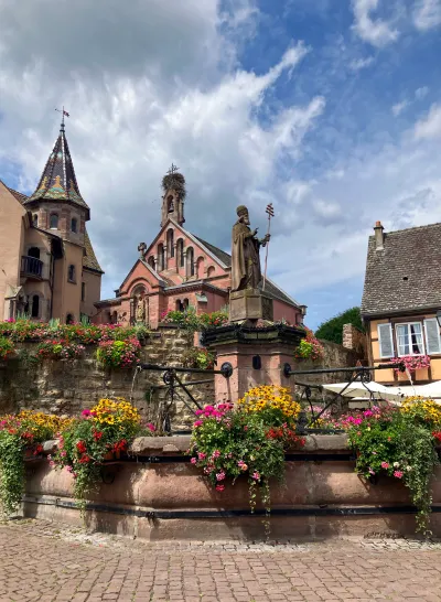 Fountain in Eguisheim