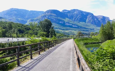 The Adige cycle path