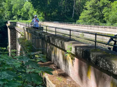 Bridge channel over the Schwarzach