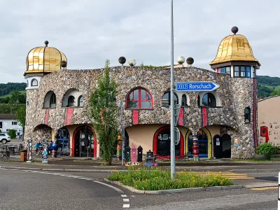 Market hall by Hundertwasser in Altenrhein