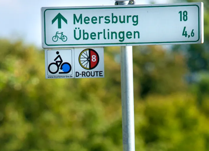 Signposting, Lake Constance cycle path