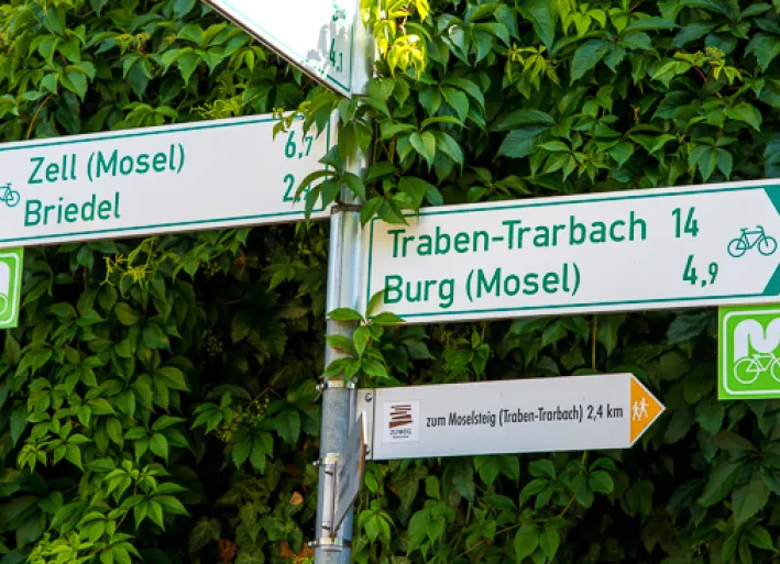 Signposting, Moselle cycle path