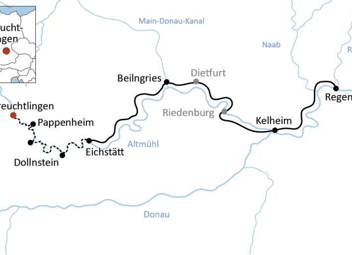 Canoe and Bike Tour at the Altmühl