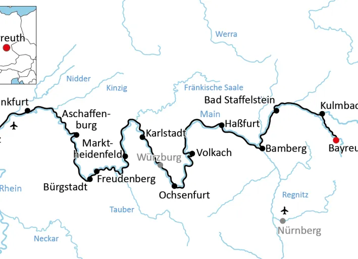Main cycle path: Bayreuth – Mainz
