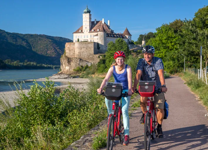 Danube cycle path near Melk, Schönbühel
