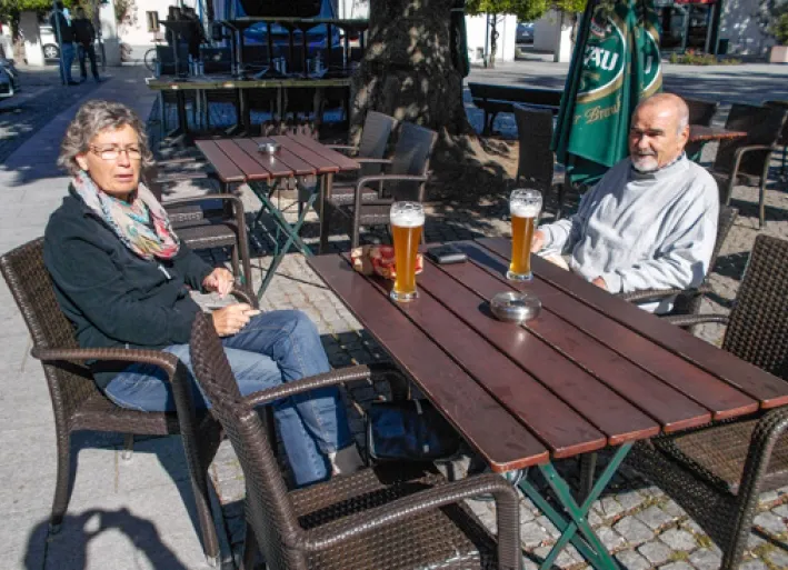 a cozy beer break